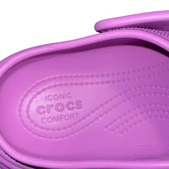 Crocs Stomp Slip on Clogs Bubble Purple Platform Size 10 Chunky Sole Comfort NWT - Picture 5 of 6